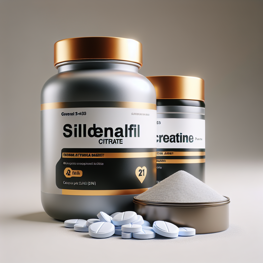 ¿Se puede combinar Sildenafil Citrate (Viagra generic) con creatina?