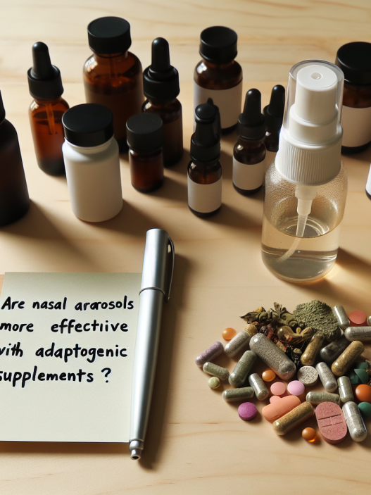 ¿Aerosoles nasales es más eficaz con suplementos adaptógenos?