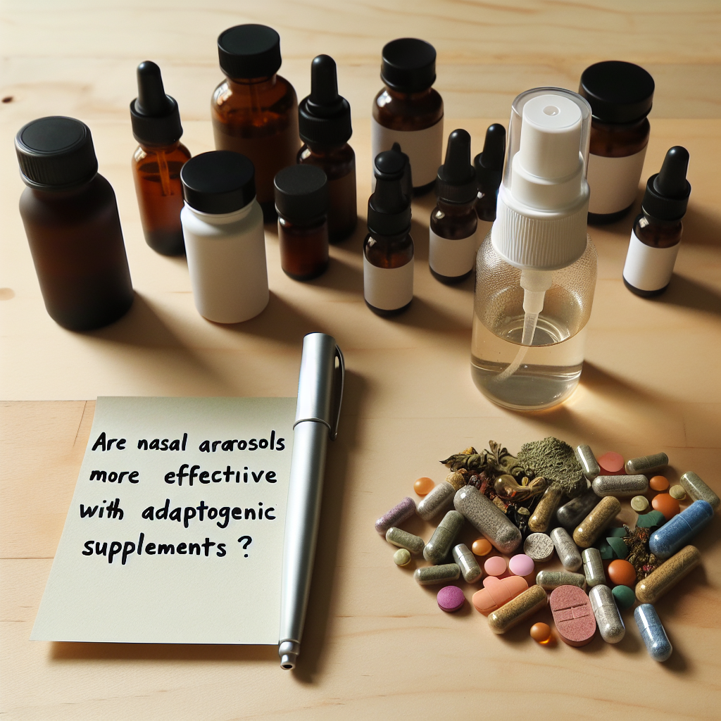 ¿Aerosoles nasales es más eficaz con suplementos adaptógenos?