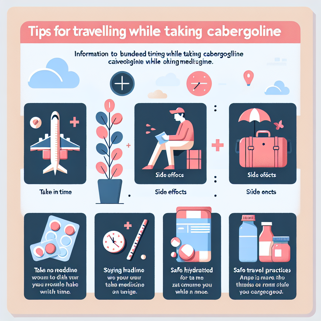 Consejos para viajar mientras usas Cabergolina