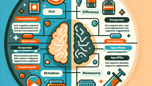 Diferencias entre Apoyo al cerebro y la memoria oral e inyectable