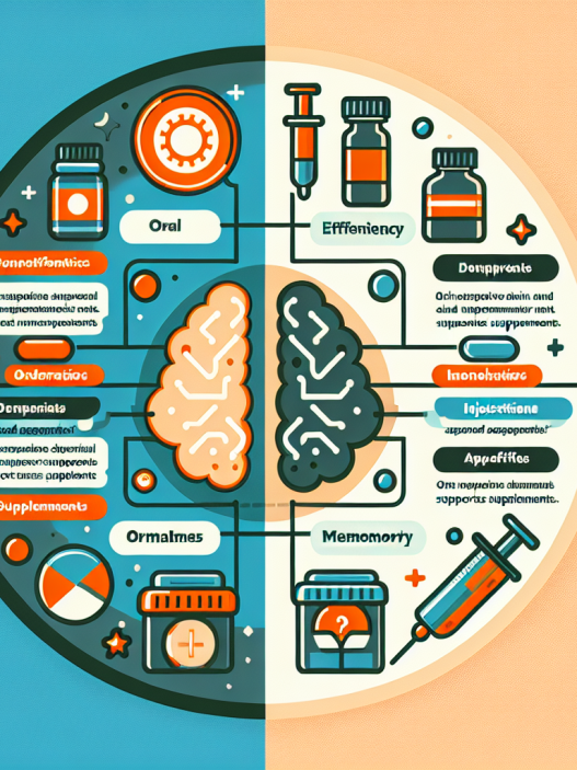 Diferencias entre Apoyo al cerebro y la memoria oral e inyectable
