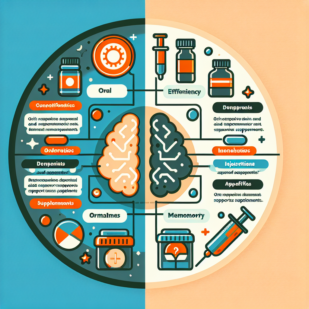 Diferencias entre Apoyo al cerebro y la memoria oral e inyectable