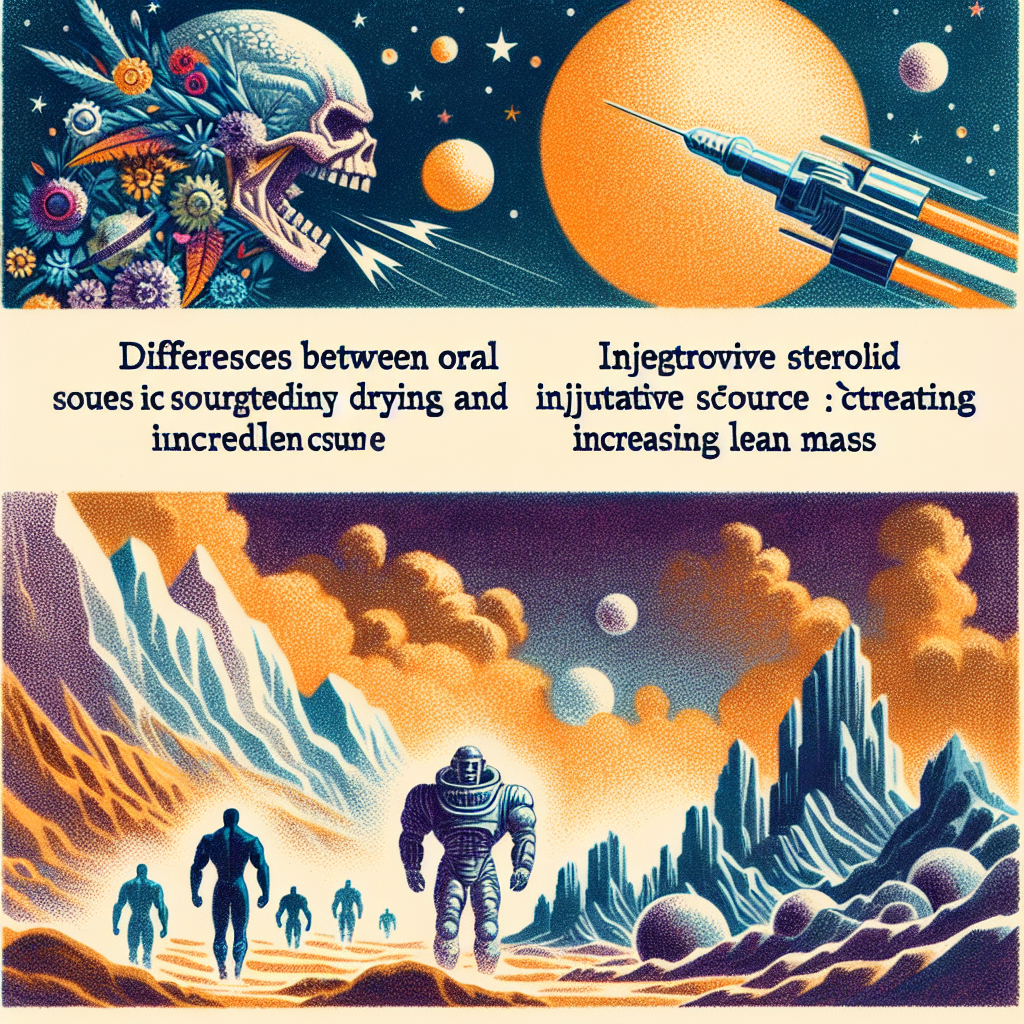 Diferencias entre Cursos de esteroides para secado y modelado corporal (aumento de masa magra) oral e inyectable